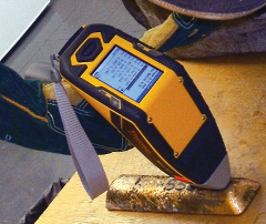 Realistic refined gold bar